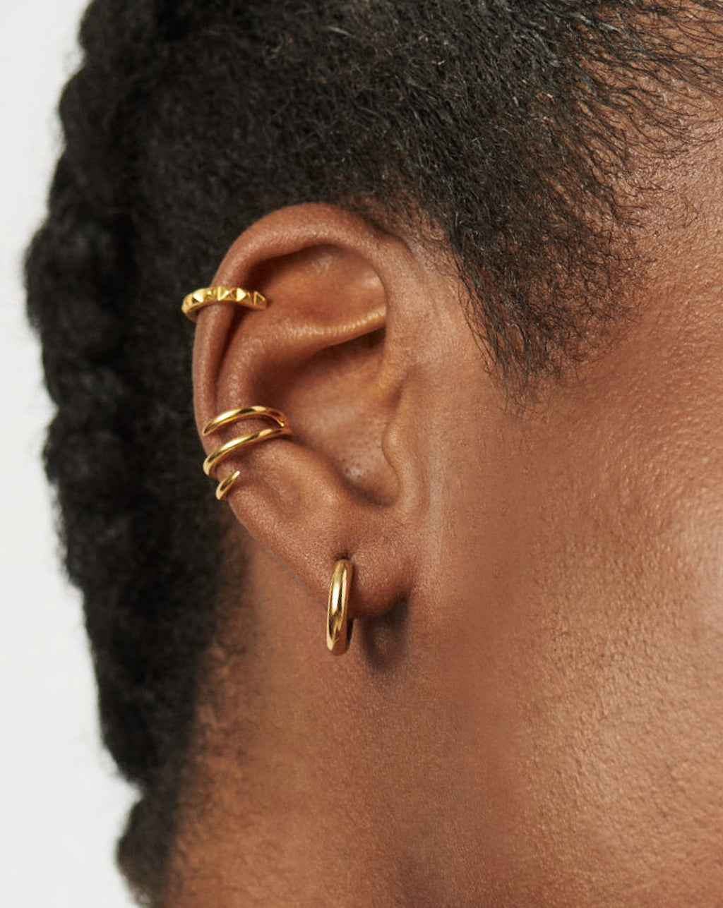 Classic Tunnel Mini Hoop Earrings | 18ct Gold Vermeil