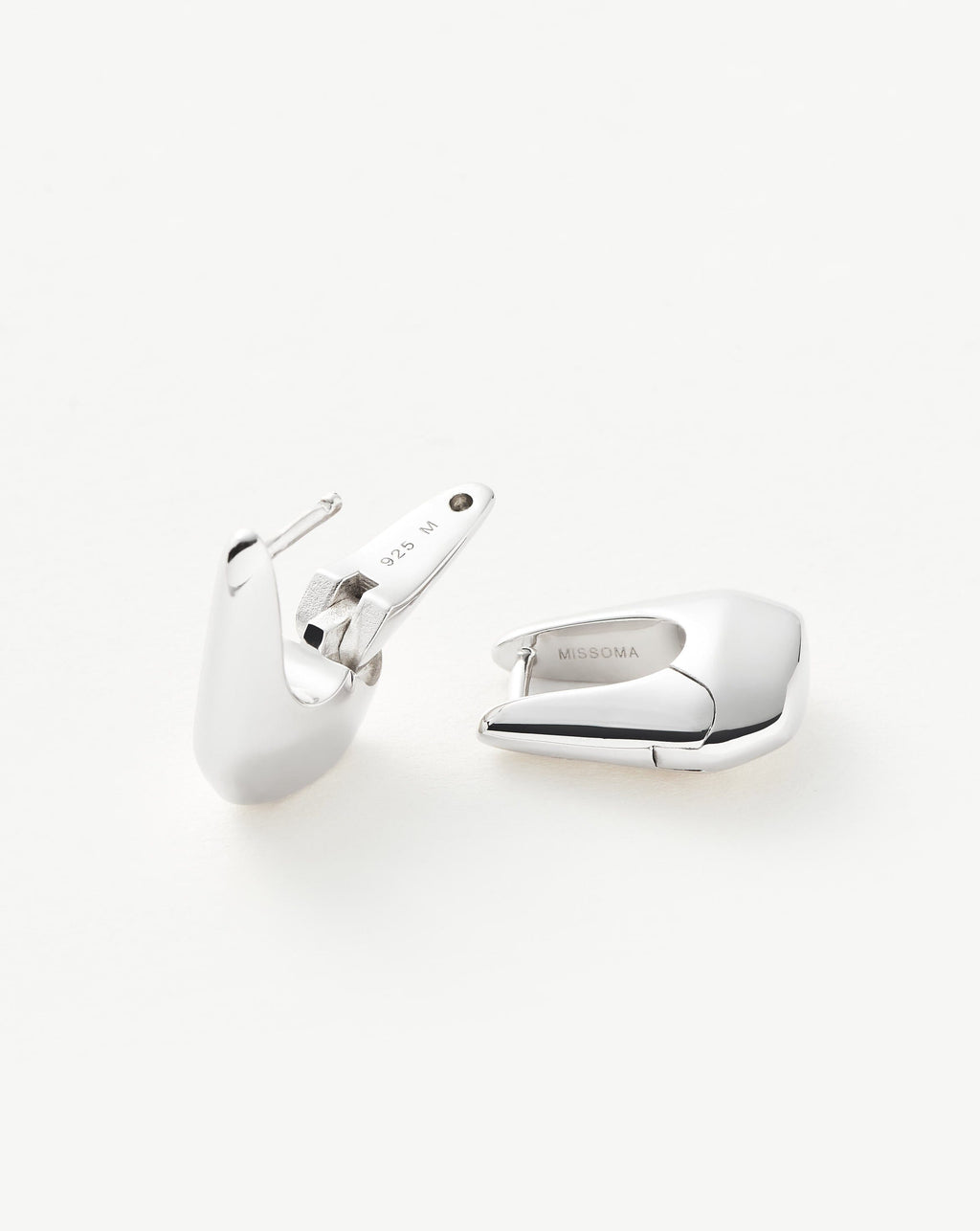 Lucy Williams Arco Small Hoop Earrings  | Sterling Silver
